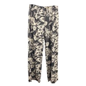 Maeve Anthropologie Womens Floral Linen Blend Wide Leg Pants sz 6T NWT Tropical